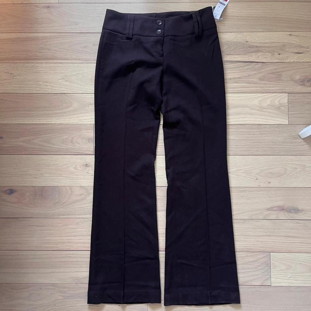 Y2k Dynamite  Low Rise Wide Leg Dress Pants Womens Sz 29 Brown officesiren